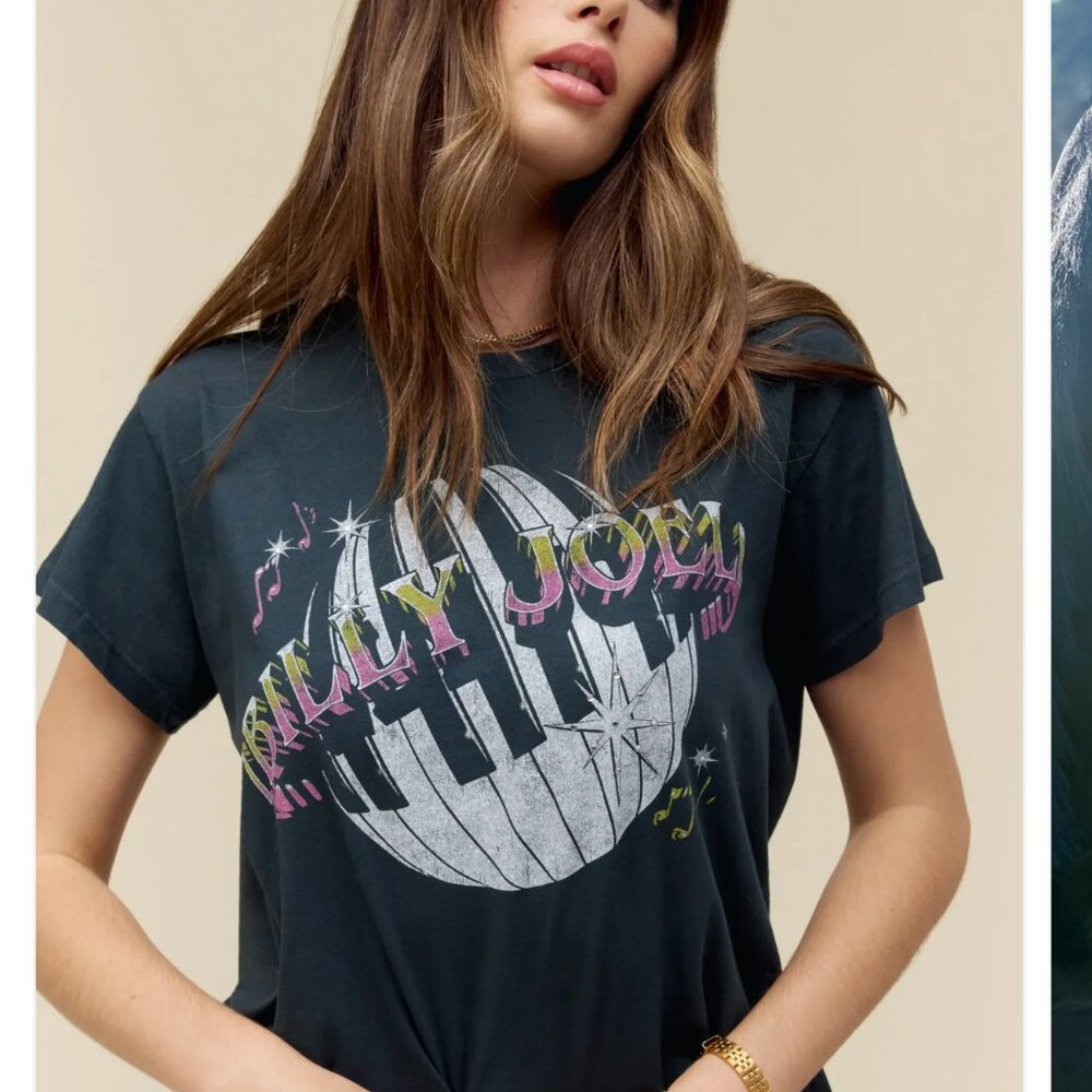 NWOT DAYDREAMER Small Billy Joel Planet Solo Band Tee New York State of Mind